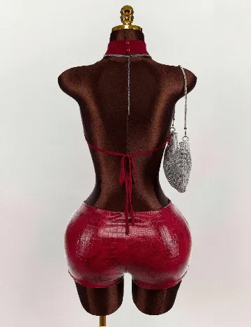 Salopeta SHEIN, rosu