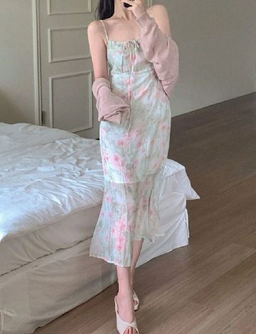 Rochie medie Dazy, mix culori