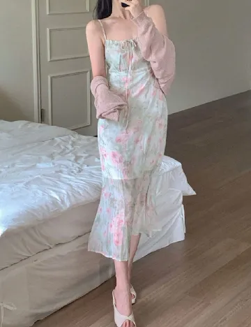 Rochie medie Dazy, mix culori