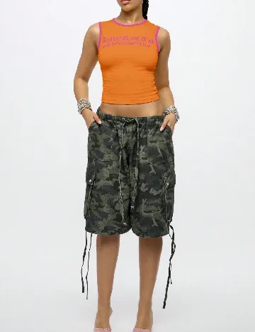 Top SHEIN, portocaliu