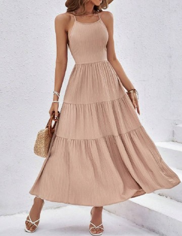 Rochie lunga SHEIN, crem