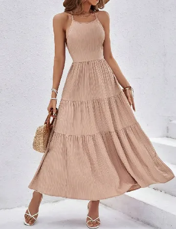 Rochie lunga SHEIN, crem