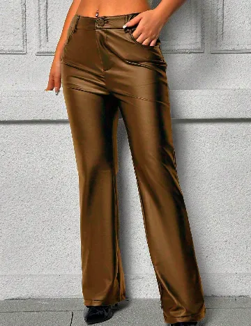 Pantaloni SHEIN, maro