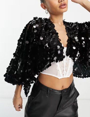 Bolero ASOS, negru