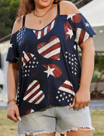 Bluza SHEIN CURVE, bleumarin