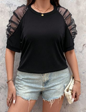 Tricou SHEIN CURVE, negru