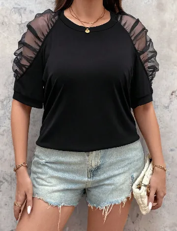 Tricou SHEIN CURVE, negru