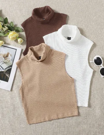 Set topuri 3 bucati SHEIN, mix culori