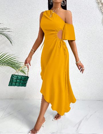 Rochie medie SHEIN, galben