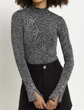 Bluza River Island, argintiu