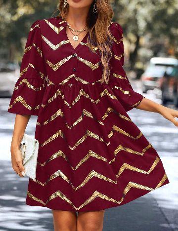 Rochie scurta SHEIN, visiniu