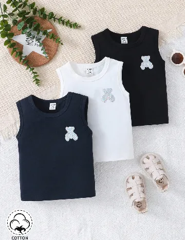 Set Maiouri 3 bucati Shein Kids, mix culori