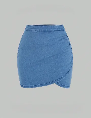 Fusta Shein Kids, albastru