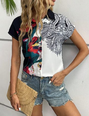 Camasa SHEIN, mix culori