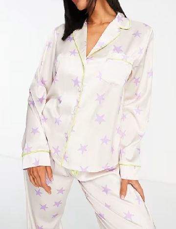 Camasa pijama ASOS, crem