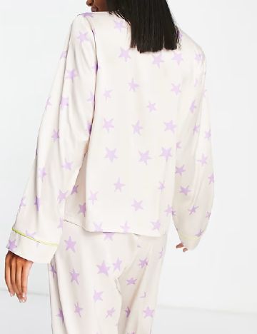 Camasa pijama ASOS, crem