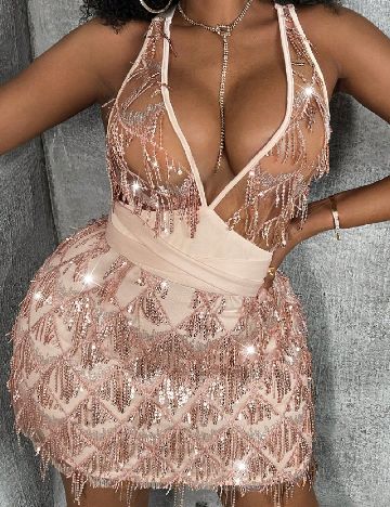 Rochie scurta SHEIN CURVE, crem