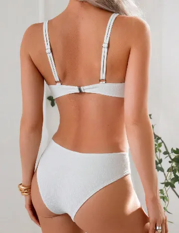 Costum de baie SHEIN, alb