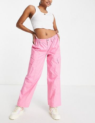 Pantaloni ASOS, roz