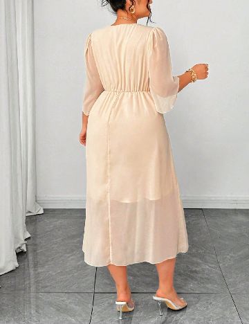 Rochie medie SHEIN CURVE, crem