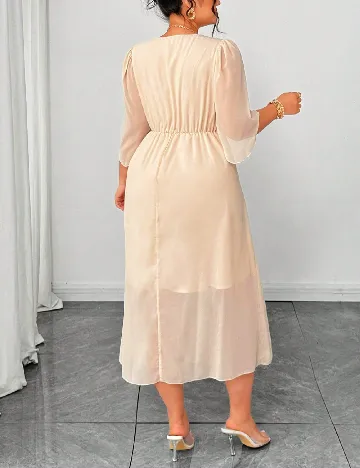 Rochie medie SHEIN CURVE, crem