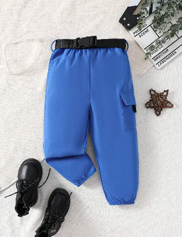 Pantaloni Shein Kids, albastru