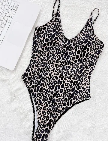 Costum de baie SHEIN, animal print