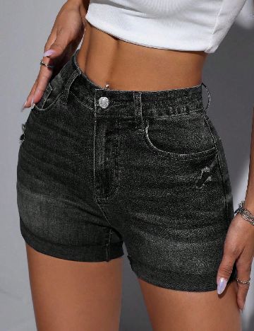 Pantaloni scurti SHEIN, negru