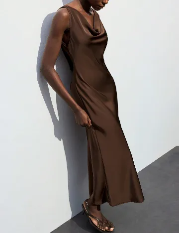 Rochie lunga SHEIN, maro