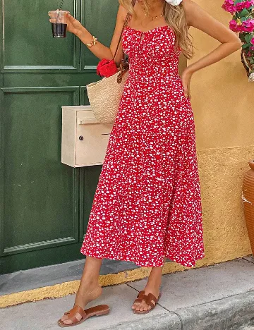 Rochie medie SHEIN, rosu