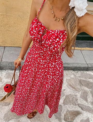 Rochie medie SHEIN, rosu