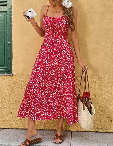 Rochie medie SHEIN, rosu