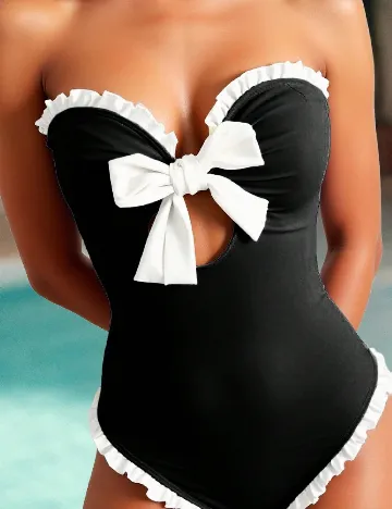 Costum de baie SHEIN, negru