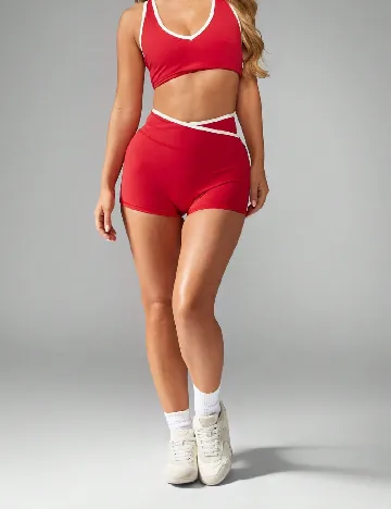 Pantaloni scurti Missguided, rosu