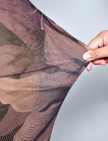 Rochie lunga SHEIN CURVE, floral print