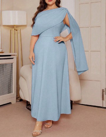 Rochie lunga SHEIN CURVE, bleu