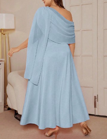 Rochie lunga SHEIN CURVE, bleu