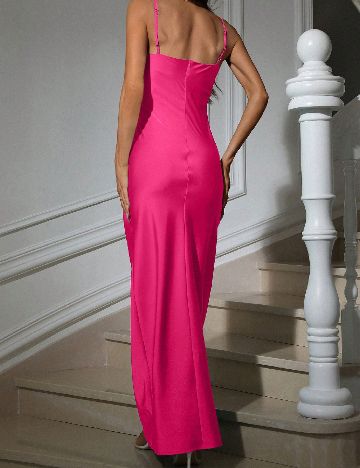 Rochie lunga Aveloria, roz