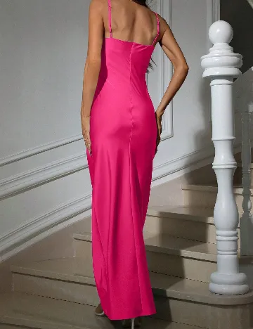 Rochie lunga Aveloria, roz