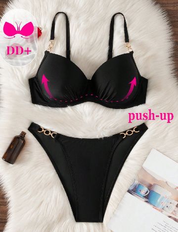 Costum de baie SHEIN, negru