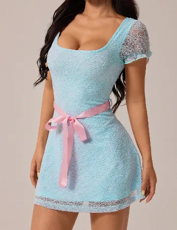Rochie scurta SHEIN, bleu