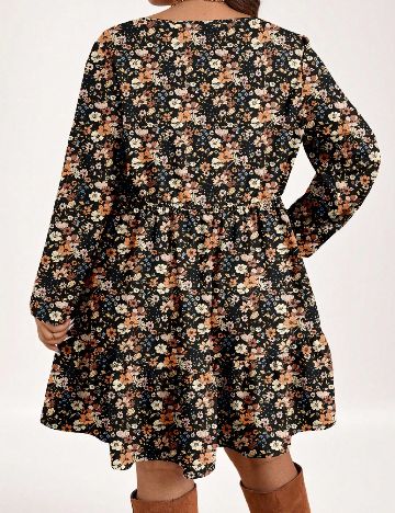 Rochie scurta SHEIN CURVE, floral print