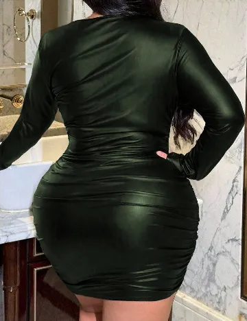 Rochie scurta SHEIN CURVE, verde