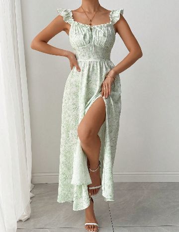 Rochie lunga SHEIN, verde
