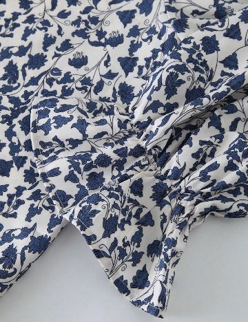 Bluza SHEIN CURVE, albastru/alb