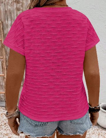 Tricou SHEIN CURVE, roz