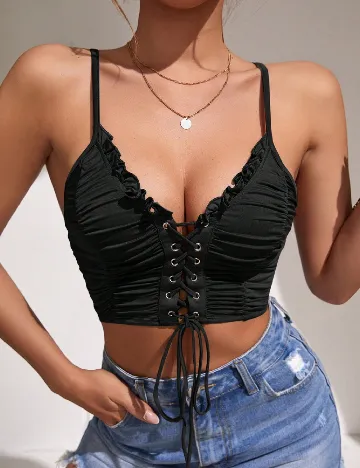 Top SHEIN, negru