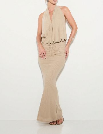 Rochie lunga KIZN, crem