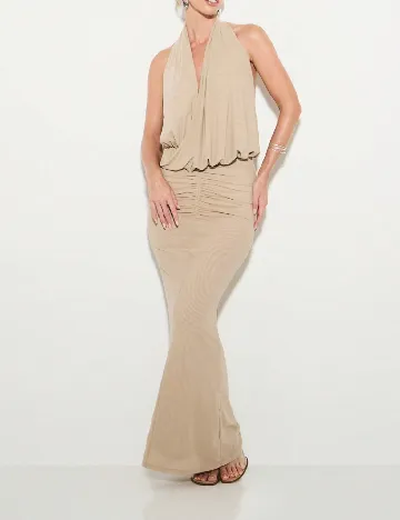 Rochie lunga KIZN, crem