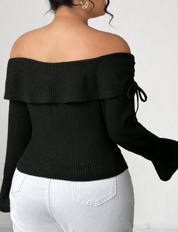 Bluza SHEIN CURVE, negru